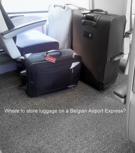 NMBS - SNCB where to store baggage on train Baggage in train compartiment