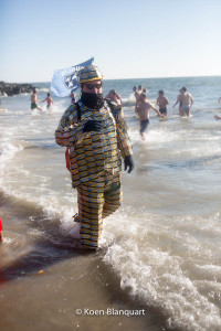 Where cameras are present, people will make sure to attract attention - Coney island polar bear plunge