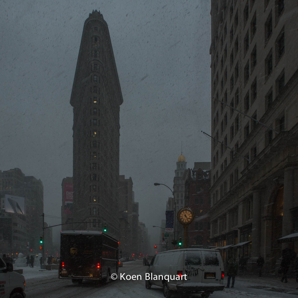 Flatiron in the snow.