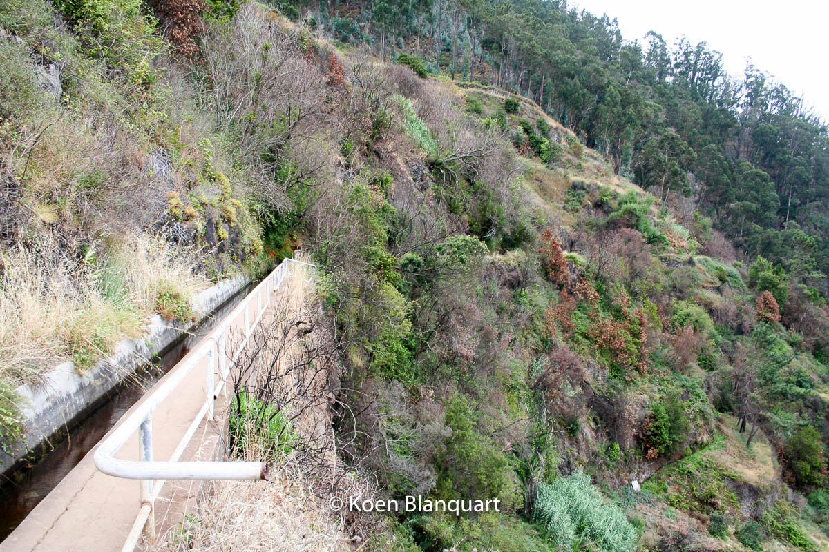 Sometimes he path will, without a rail, lead alongside a steep part of a mountain.