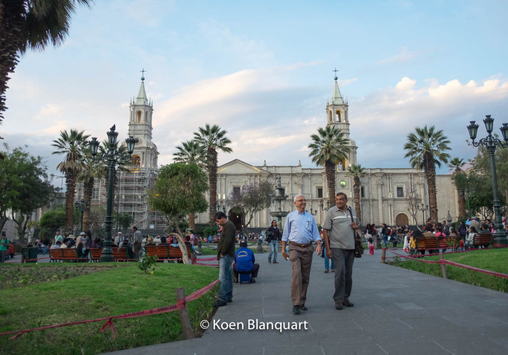Plaza de Armas in Arequipa, Peru