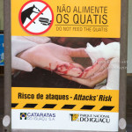 Quatis warning sign